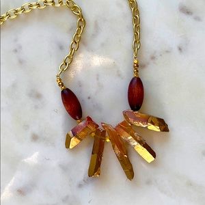 Aura quartz necklace